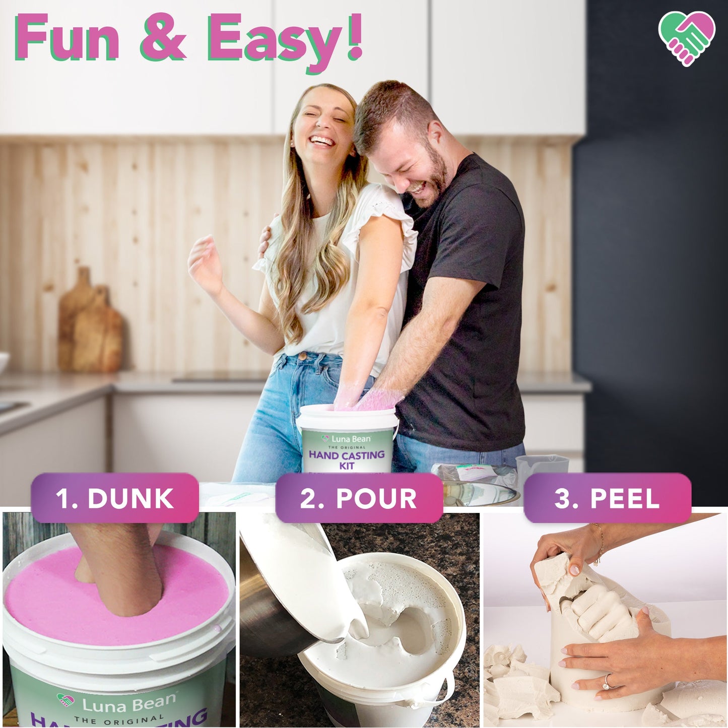 A Couples Hand Casting Kit