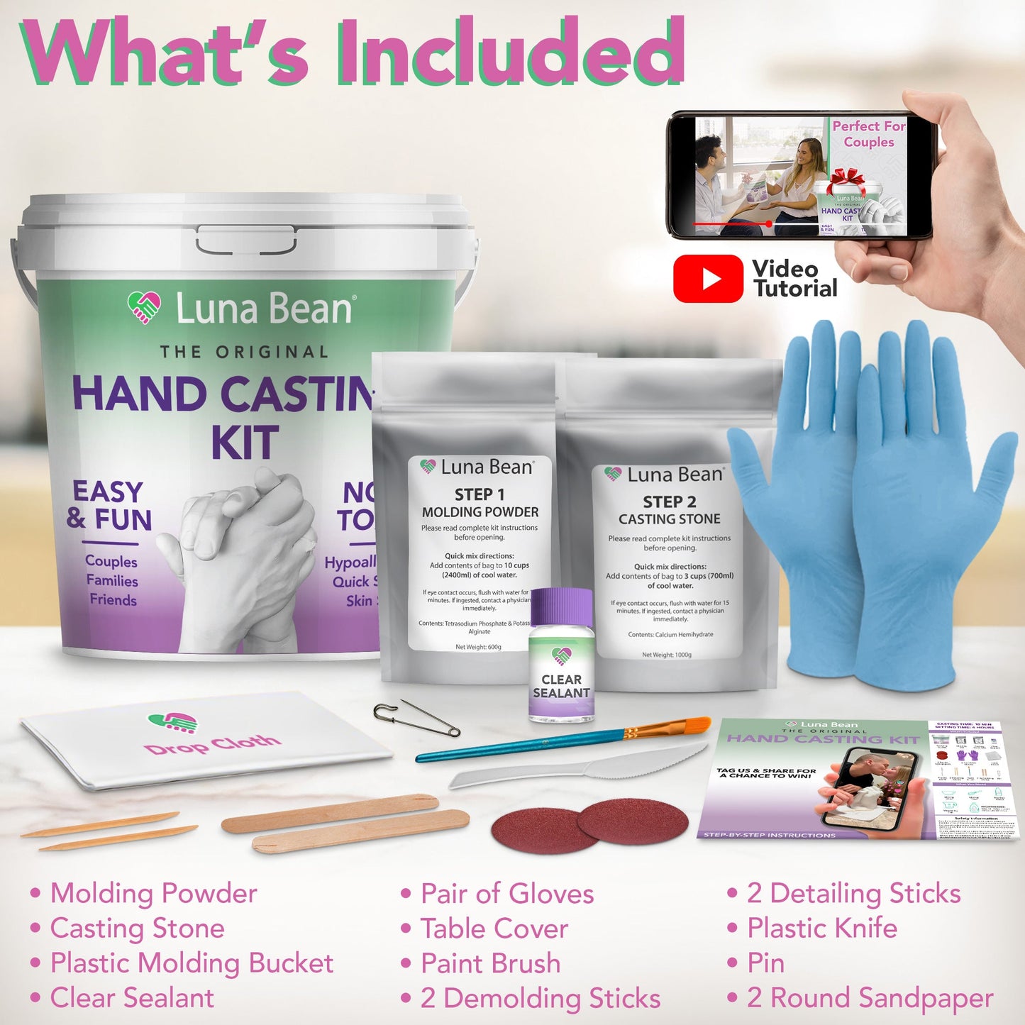 A Couples Hand Casting Kit